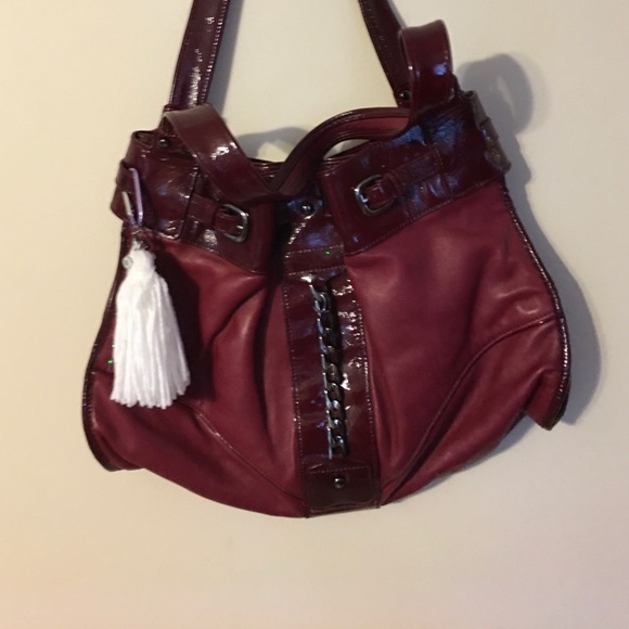 KENNETH COLE New York “reddish burgundy “ PURSE - Picture 1 of 9